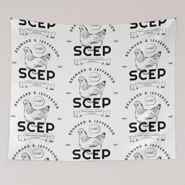 Item preview, OSS 117 - SCEP Cairo Chicken Breeding Company designed and sold by Sacle-Tshirt.