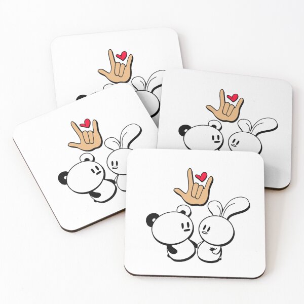 Item preview, Sign Language "I love you" Jelly & Sesame designed and sold by HuiCreations.