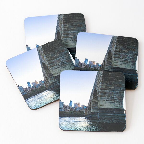 Item preview, Minneapolis Minnesota Skyline Sunset at the Stone Arch Bridge designed and sold by anthonylonder.