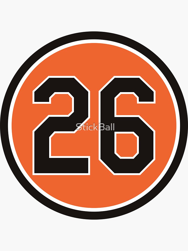 Boog Powell #26 Jersey Number Sticker for Sale by StickBall