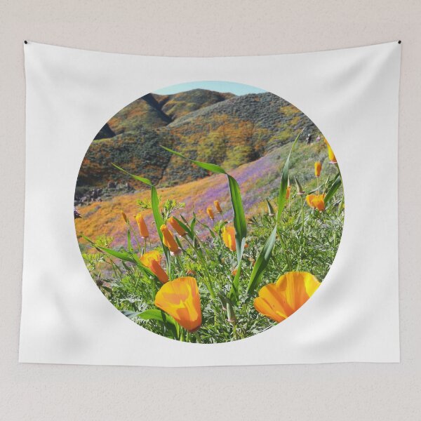 Item preview, California Poppies Wildflower Field Super Bloom Dreamscape designed and sold by citrusapple.