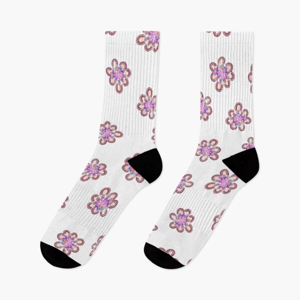 Item preview, Multicolored fantasy flower pattern designed and sold by Createlikeamom.