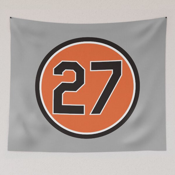 Artikelvorschau, Delmon Young #27 Jersey Number entworfen und verkauft von StickBall.