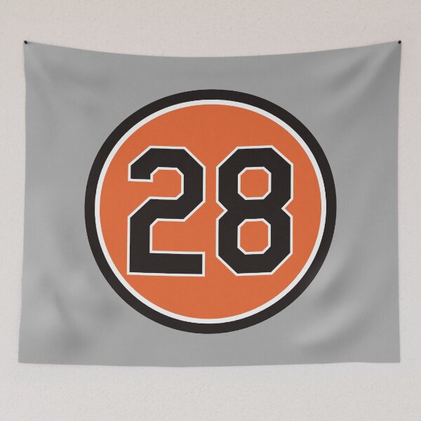 Item preview, Randy Myers #28 Jersey Number designed and sold by StickBall.