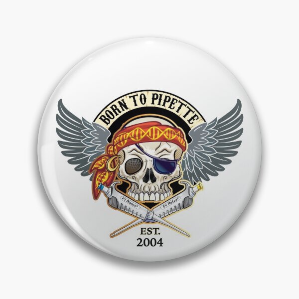 Item preview, BORN TO PIPETTE 2004 - Skull with DNA Headband and Micropipettes designed and sold by Zit-Zat-Zot.