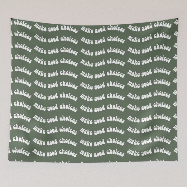 Item preview, Make Good Choices Green Pattern designed and sold by meandmissb.