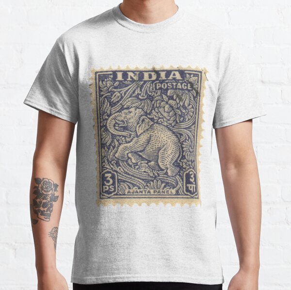 Stamp - India - Elephant - 3Ps Classic T-Shirt