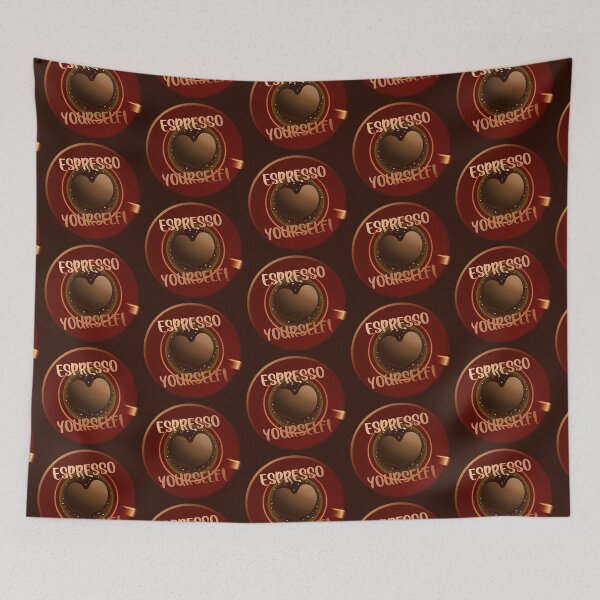 Item preview, Espresso Yourself! (on Dark Brown) designed and sold by PawsitiveMum.