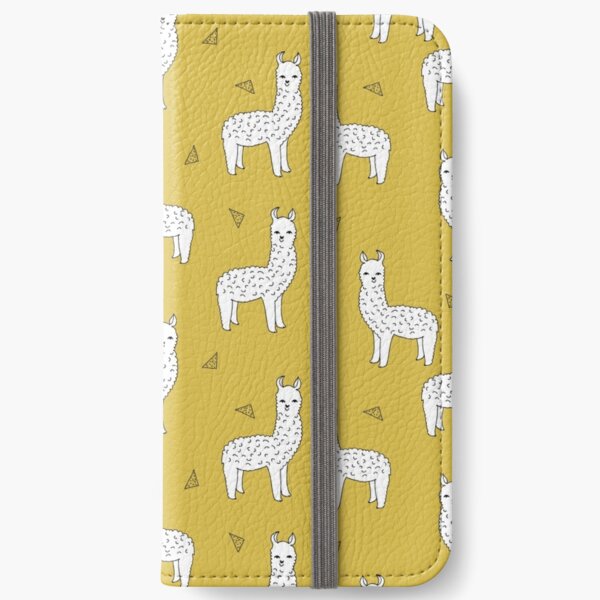 Alpaca - Mustard by Andrea Lauren iPhone Wallet
