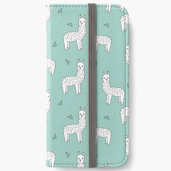 Alpaca - Mint by Andrea Lauren iPhone Wallet