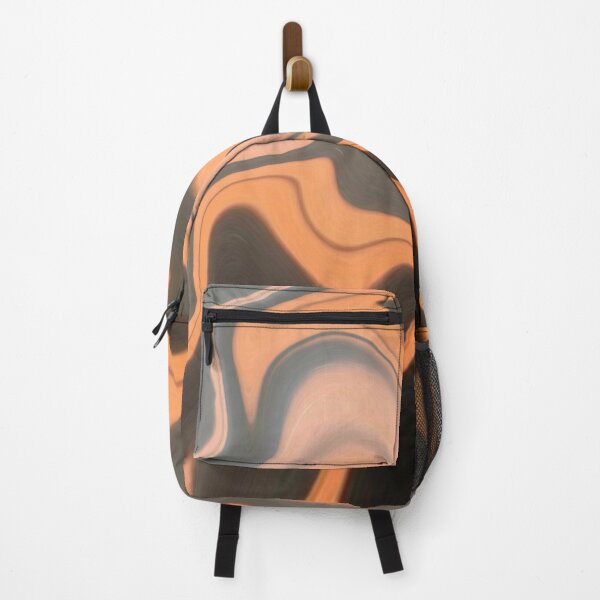 Item preview, Orange Black marble Liquid Artwork designed and sold by Repayh.