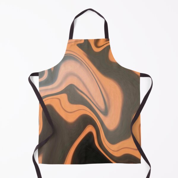 Item preview, Orange Black marble Liquid Artwork designed and sold by Repayh.