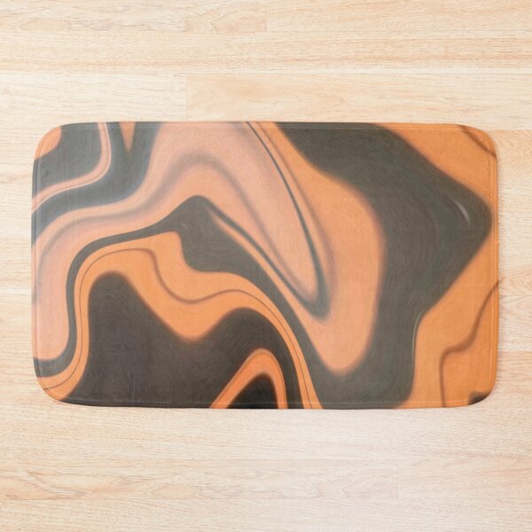 Item preview, Orange Black marble Liquid Artwork designed and sold by Repayh.