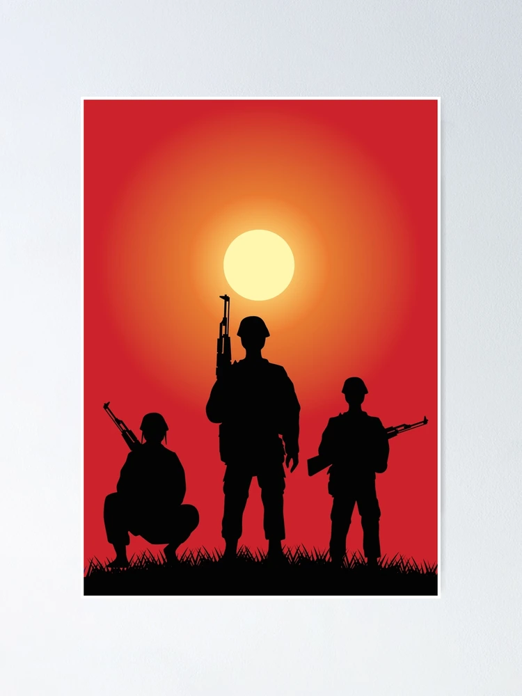 Premium Vector | Easy to edit vector illustration of soldier on indian army  face background