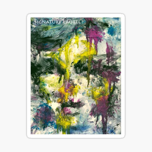 Color Monoprint #1 Sticker