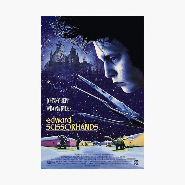 Edward Scissorhands poster Photographic Print