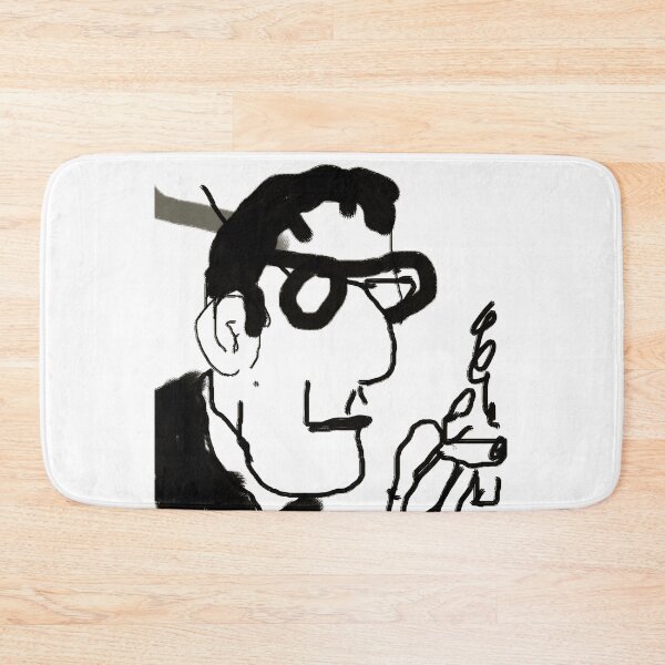 Item preview, Cool Jazz Man with glasses and smoke,bop designed and sold by Stacey Lazarus.
