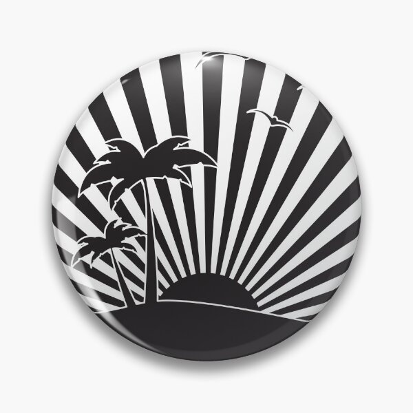 Item preview, Black And White landscape, Sunset Over The Beach Graphic Design designed and sold by Darisset.
