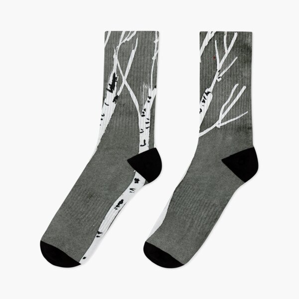 Item preview, Birch Trees Black and White. Watercolor Painting  designed and sold by Eugenia Alvarez.