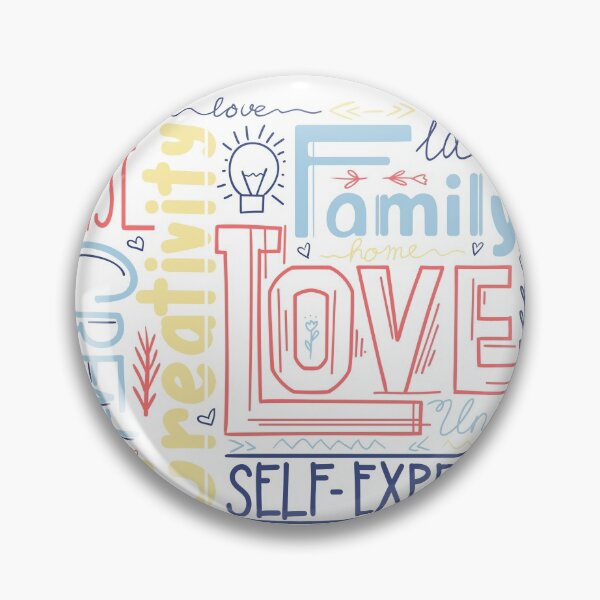 Item preview, Lettering composition of different words.Family, love and inspiration designed and sold by Veleri.
