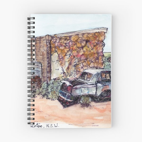 Item preview, Australian Scene - Historic building with vintage car, Silverton, NSW, Aus. designed and sold by Anne Huth.