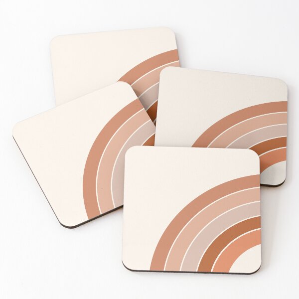 Item preview, Terracotta Brown Corner Rainbow designed and sold by littledesignco.