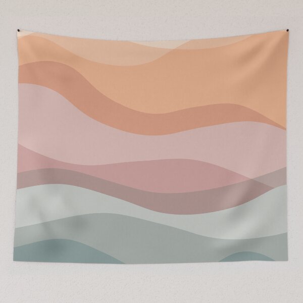 Item preview, Geometric Waves in Earth Tones designed and sold by littledesignco.