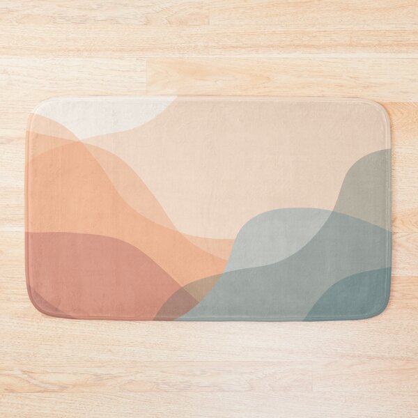 Item preview, Geometric Waves in Blush Muted Earth Tones designed and sold by littledesignco.