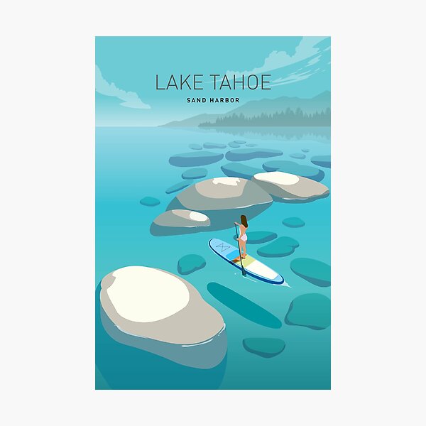 Item preview, Travel Lake Tahoe designed and sold by SurfolioPrints.