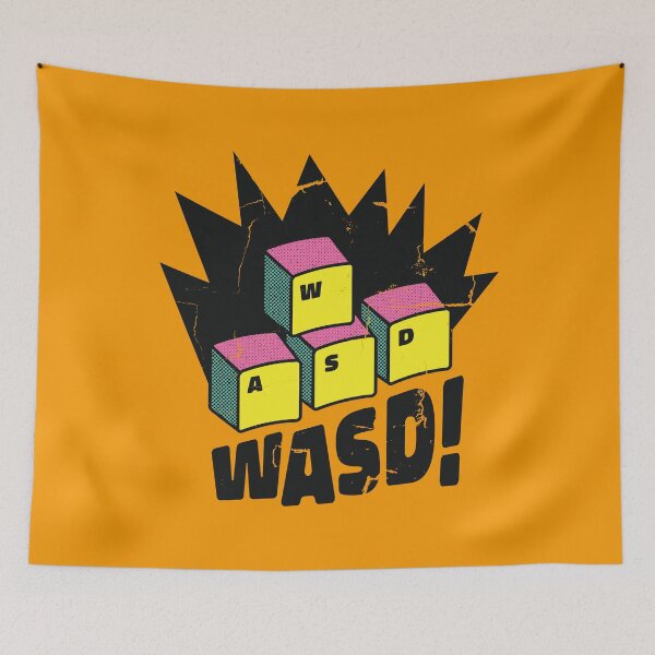 Item preview, WASD! Gamer Computer Keyboard designed and sold by Ransyn Art.
