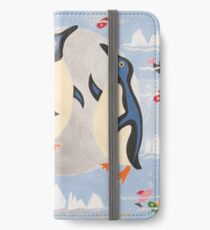 Penguins Playing with the Moon iPhone Wallet/Case/Skin