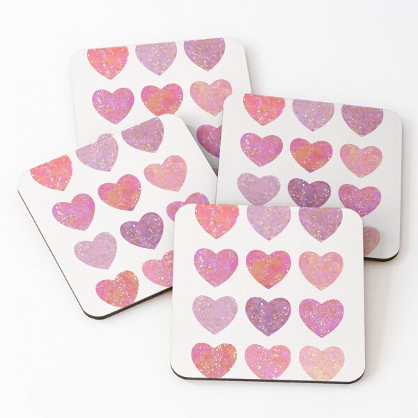 Item preview, Glittery Painted Hearts designed and sold by zeelv.