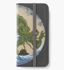 Vinilo o funda para iPhone Hokusai Cthulhu