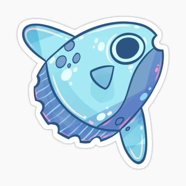 Vista previa del artículo con la obra «Mola Mola Turquesa Ocean Sunfish», diseñado y vendido por GalaxyChicken.