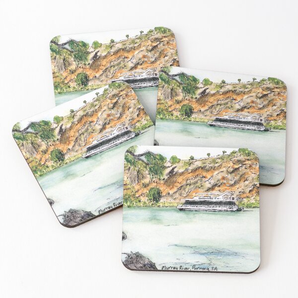 Item preview, Australian Scene - Murray River, Purnong, SA, Aus. designed and sold by Anne Huth.