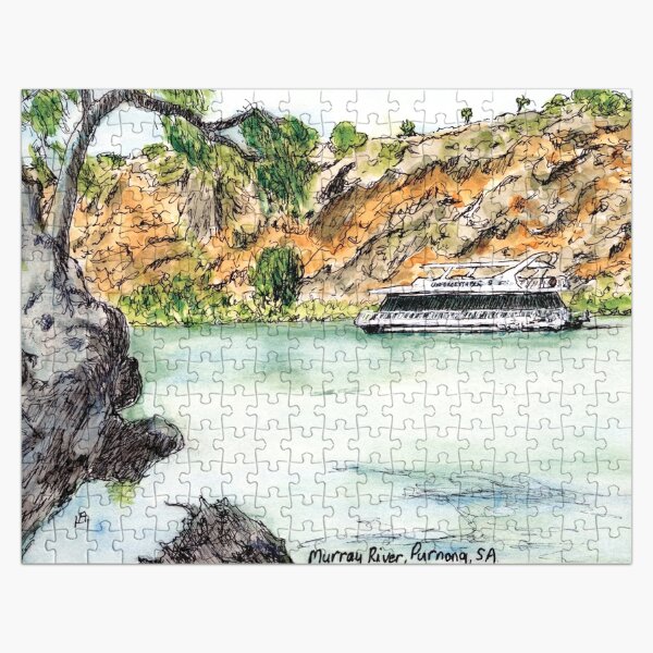 Australian Scene - Murray River, Purnong, SA, Aus. Jigsaw Puzzle