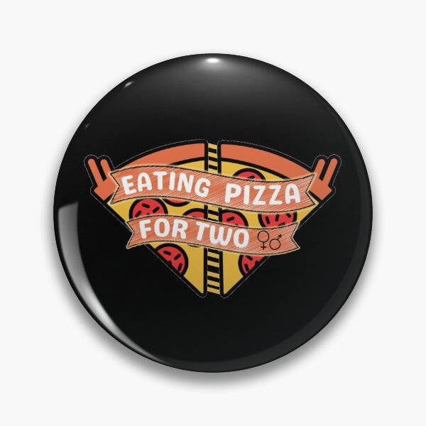 Item preview, Eating Pizza For Two | Pregnancy Announcement designed and sold by brooklyntowner.