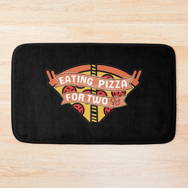 Item preview, Eating Pizza For Two | Pregnancy Announcement designed and sold by brooklyntowner.