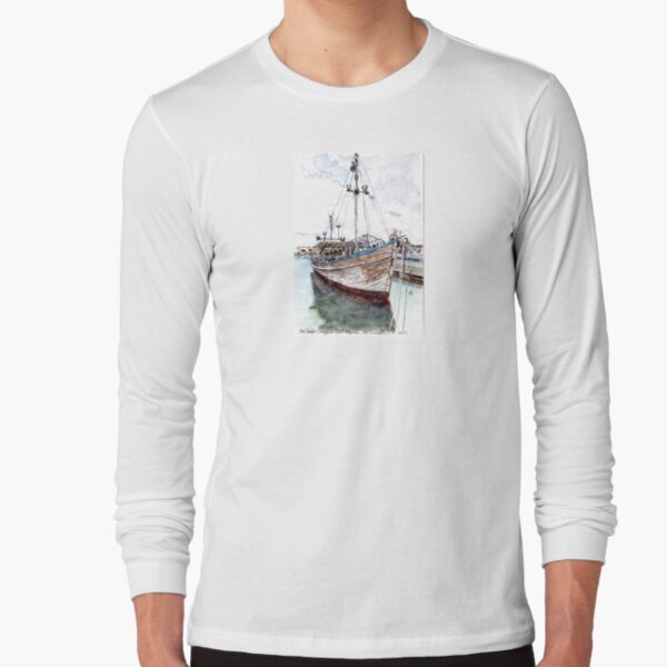 Australian Scene - Old timber crayfish boat - Success - Port Lincoln, SA, Aus. Long Sleeve T-Shirt