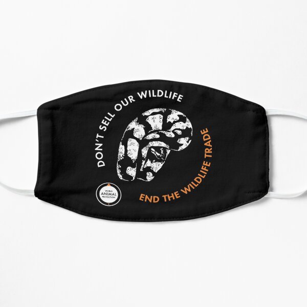 Python - Don't sell our wildlife Flat Mask