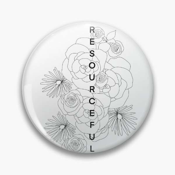 Item preview, Resourceful Floral Line Art designed and sold by wallflowerbee.