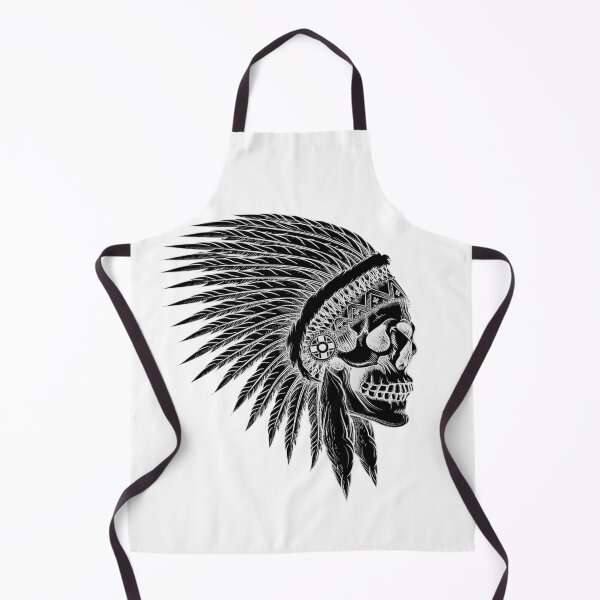Item preview, Indian tribal skull with feathers designed and sold by racailleur.