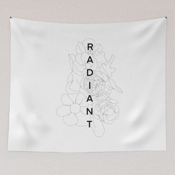 Item preview, Radiant Floral Line Art designed and sold by wallflowerbee.