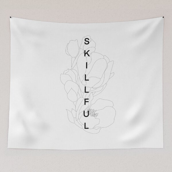 Item preview, Skillful Floral Line Art designed and sold by wallflowerbee.
