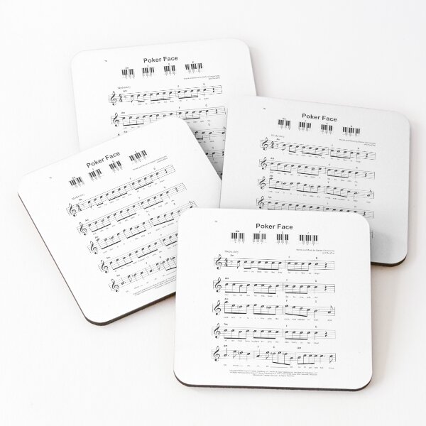 Artikelvorschau, Lady Gaga Poker Face Musiknoten entworfen und verkauft von AlertStore.