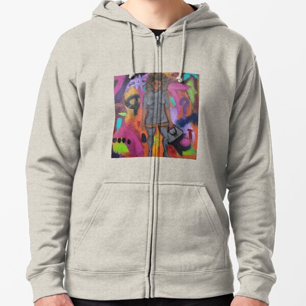 GRAFFITI QUEEN Zipped Hoodie