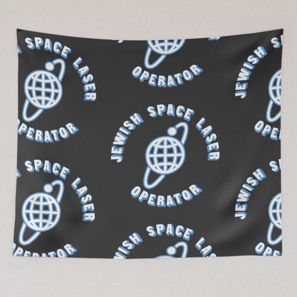 Item preview, Jewish Space Laser Operator Satire - Blue And White designed and sold by Chubuter.