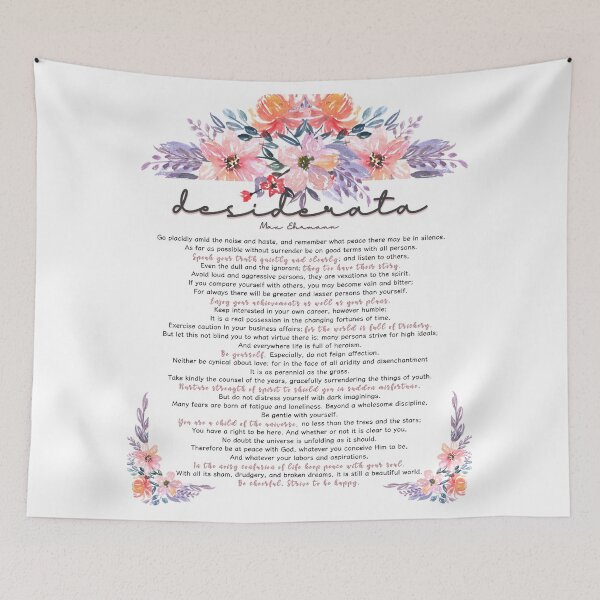 Item preview, Desiderata Poem Print designed and sold by Nicz Design Studio.