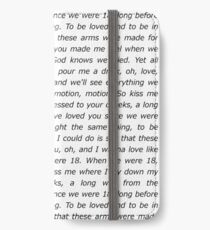 One Direction 18 Lyrics iPhone Wallet/Case/Skin