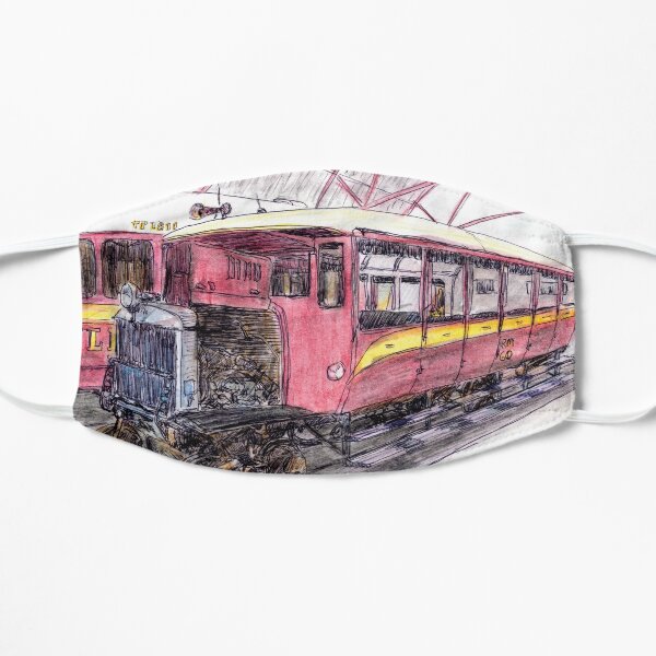 Australian Scene - Gulflander and Railmotor, Normanton, Qld, Aus. Flat Mask